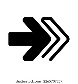 forward icon or logo isolated sign symbol vector illustration - high quality black style vector icons
