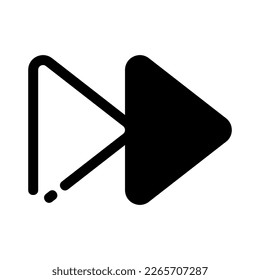 forward icon or logo isolated sign symbol vector illustration - high quality black style vector icons