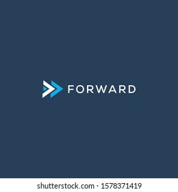 Forward Icon Logo Simple Clean Modern