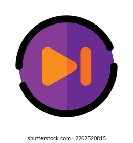 Forward icon on white background