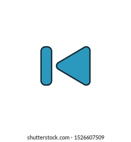 Forward icon. Outline filled creative elemet from audio buttons icons collection. Premium forward icon for ui, ux, apps, software and infographics.