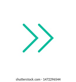 forward icon in overlapping style logo vector illustration