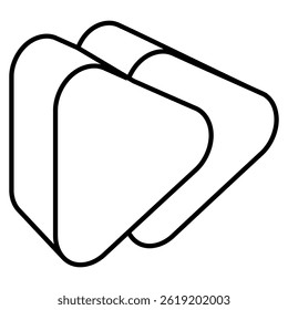 Forward icon represented by Simple Forward icon Line style.