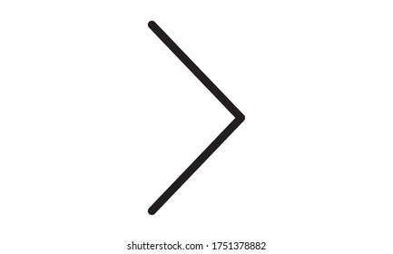 Forward icon right arrow line next symbol vector image

