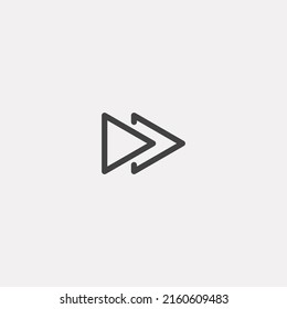 Forward icon sign vector,Symbol, logo illustration for web and mobile