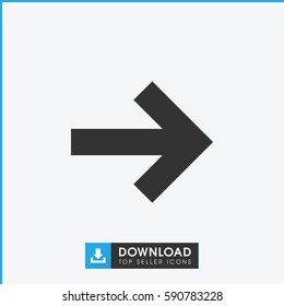 forward icon. Simple filled forward icon. On white background.