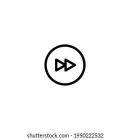 Forward icon simple vector perfect illustration