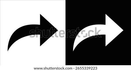 Forward icon symbol collection. Flat vector stock illustration.