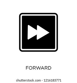 Forward icon. Forward symbol design from Web navigation collection. Simple element vector illustration on white background.