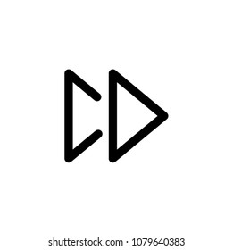 forward ICON SYMBOL PICTOGRAM VECTOR