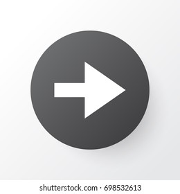 Forward Icon Symbol. Premium Quality Isolated Ahead Element In Trendy Style.