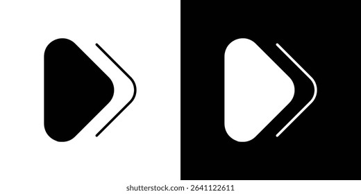 Forward icon symbols. Vector illustration.