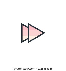 forward icon vector