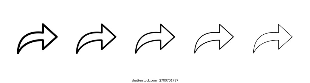 Forward icon Vector Art Illustration