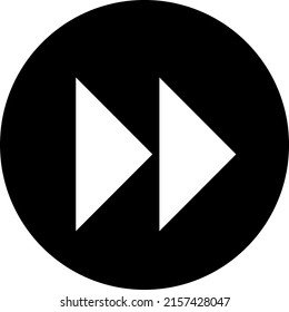 Icono hacia delante ilustración vectorial en fondo blanco..eps
