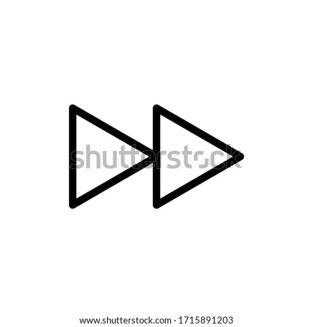 Forward icon - vector sign media icon