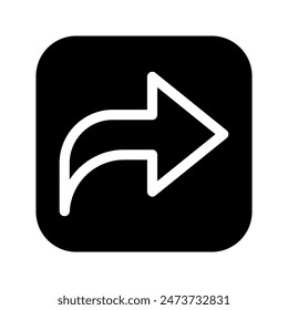 Vorwärtssymbol Vektorgrafik Symbol Design Illustration