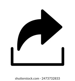 Forward Icon Vector Symbol Design Illustration