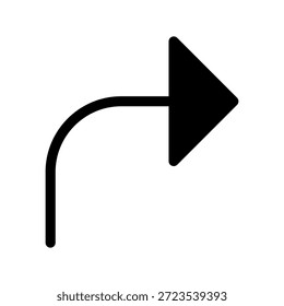 Ilustração de design de símbolo de vetor de ícone de avanço