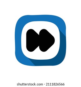 Forward icon, Web icon, Technology vector illustration