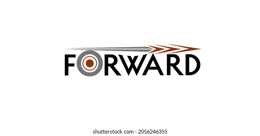 forward lettering in modern style