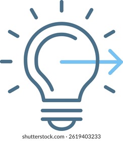 Forward Line Two Colour Icon