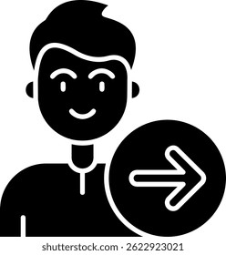 Forward Line vector Icon Design