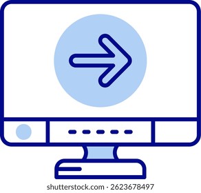 Diseño de ícono de Vector de línea delantera