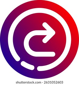 Forward Line vector Icon Design