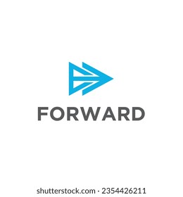 Forward logo design modern simple