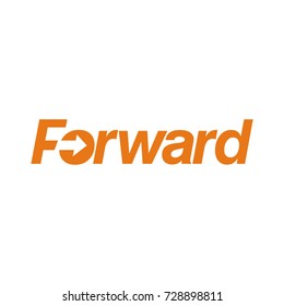 FORWARD logo initial letter template design vector