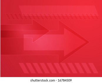 Forward moving arrows pointing right, design illustration