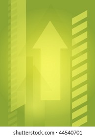 Forward moving arrows pointing upwards, design illustration