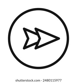 Forward Navigation Icon Ideal for Directional Apps