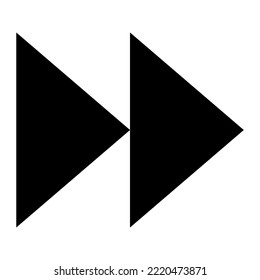 Forward Play Fast Move modernes Konzept ui ux Icon für Website, App, Präsentation, Flyer, Broschüre etc.