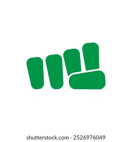 Forward punch logotipo ícone design, símbolo de punho cerrado, conceito de artes marciais