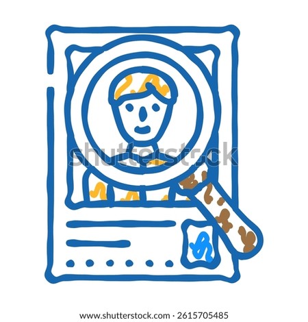 forward qualified lead doodle icon sketch vector. forward qualified lead sign. isolated symbol illustration