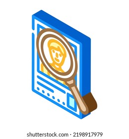forward qualified lead isometric icon vector. forward qualified lead sign. isolated symbol illustration
