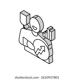 forward qualified lead isometric icon vector. forward qualified lead sign. isolated symbol illustration