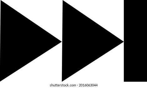 Forward rewind vector icon fast. Vector illustration EPS 10.
