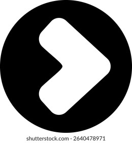 Forward Semi Solid Icon Design