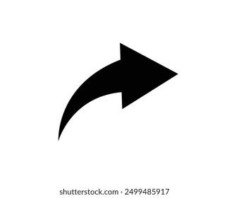 Forward or Share icon. Arrow simple icon. Vector illustration.