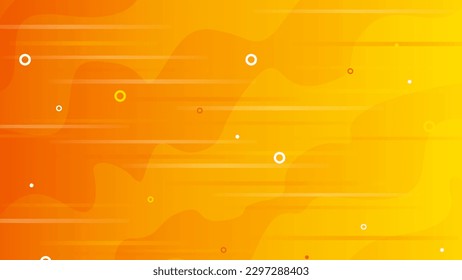 Forward Splash Fast Speed Transition. Abstract Orange Yellow Background With Line Motive. Energy Or Cosmic Motion Graphic. Colorful Circle Element. Juice Juicy Summer. BG Vector Scene Design.