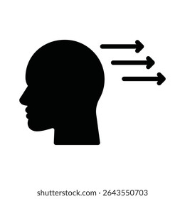 Forward thinking Vector Icon which can easily modify or edit
