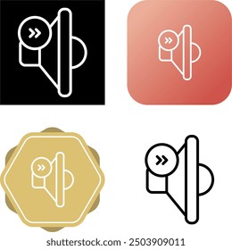 Forward Unique Vector Icon Illustration