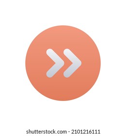 Forward vector Flat Icon Design Symbol on White background EPS 10 File