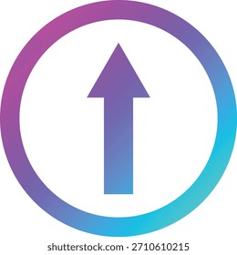 Ilustración de diseño de icono de Vector hacia adelante