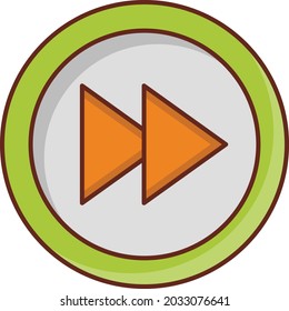 ilustración del vector de avance en un fondo transparente. Símbolos de calidad premium. Icono de color plano de línea vectorial para el concepto y el diseño gráfico.