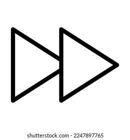 Forward Vector Line Icon Design