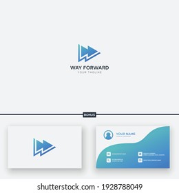 Forward Walk logo letter W Play